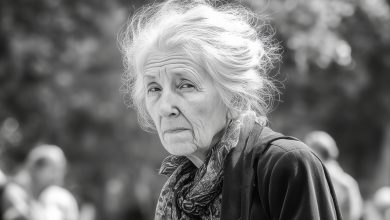 Žena každý večer čeká na poslední autobus na nádraží, doufajíc, že tam najde svého muže, který se ztratil na expedici