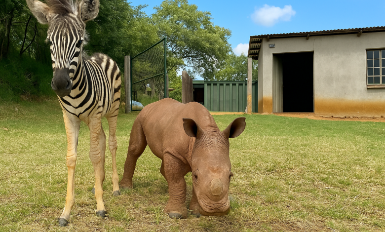 Když malá nosoroží mládě zůstalo bez mámy, plakalo, dokud si ho pod svá křídla nevzala malá zebra… Když malá nosoroží mládě zůstalo bez mámy, plakalo, dokud si ho pod svá křídla nevzala malá zebra…