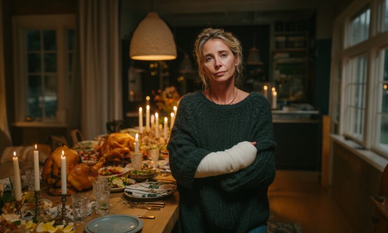 Uklouzla jsem na našem verandě a zlomila si ruku. Manžel řekl: “To nejsou mé problémy. Slavnostní večeři stejně připrav…”