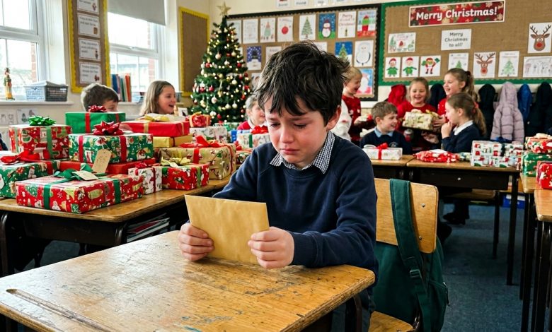 Smála se spolužákovi, že přišel bez dárku — dokud nepřečetla jeho dopis Ježíškovi