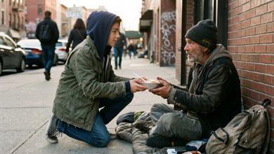 Majitel restaurace pokáral dvanáctiletého syna za to, že nakrmil bezdomovce. Chlapec dal otci lekci na celý život