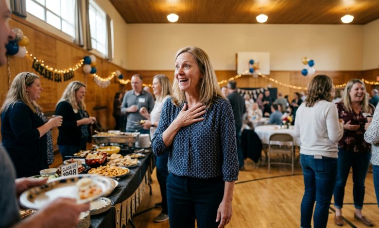 Šla jsem na setkání spolužáků bez očekávání. Pak vešel on — a já jsem se cítila opět jako sedmnáctiletá, s bušícím srdcem, a celá místnost ztichla.