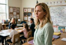 Na třídní schůzce učitelka přede všemi rodiči řekla o mém synovi: „Takovým dětem by bylo lépe ve speciální škole — tam by to pro ně bylo snazší.“ Manžel mě zatahal za ruku — „mlč.“ Nevydržela jsem to a to, co jsem té učitelce řekla, doslova ohromilo celou třídu…